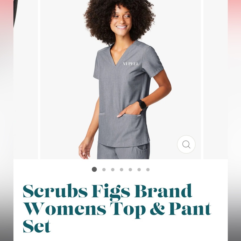Brand New!!   Limited Edition Figs full scrub set!  Brand New.  Size XS.  Gray